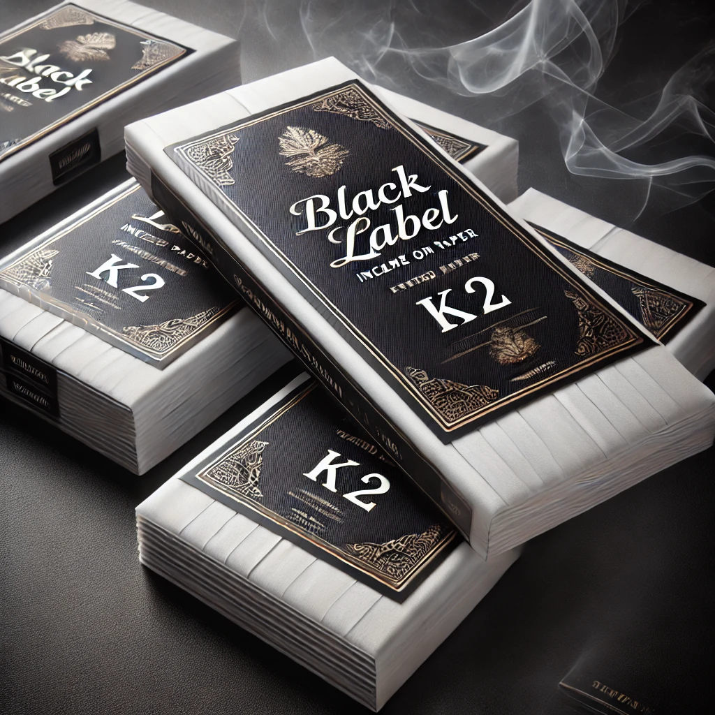 Black Label Incense on Paper